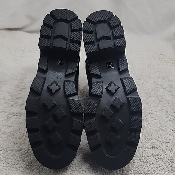 STEVE MADDEN STYLE HADLEE LUG SOLE ANKLE CHELSEA BLACK BOOTIE WOMEN'S 11 NWOB 😊 - Picture 10 of 16